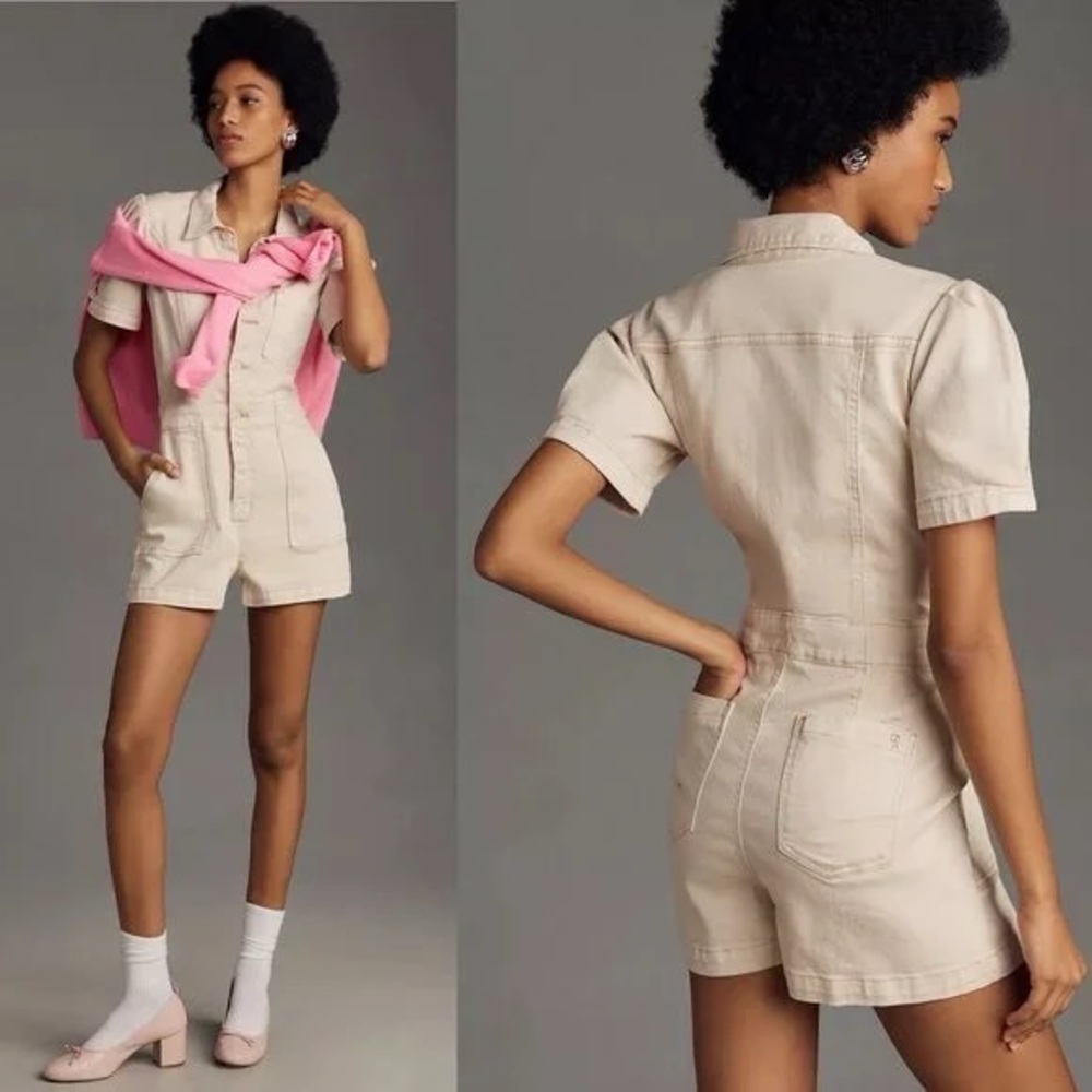NWT The Kit Utility Romper by Pilcro Size 2 - Picture 8 of 8